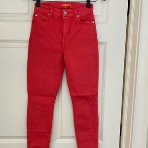 7 for all mankind skinny leg pants